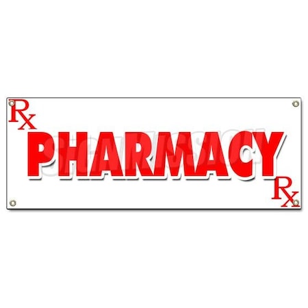 Signmission PHARMACY BANNER SIGN prescription drugs beauty deliver open medical B-Pharmacy